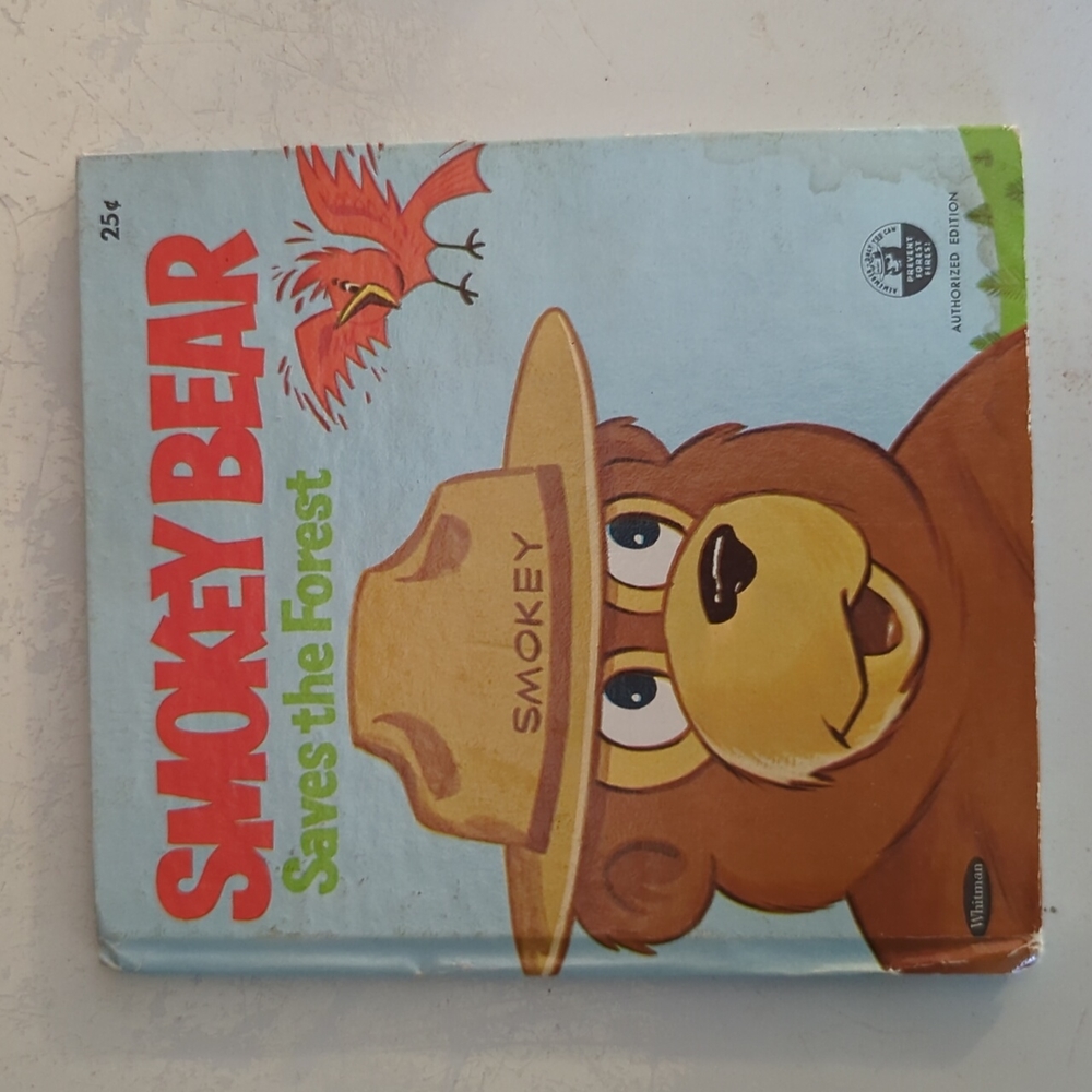 1971 tell a tale book smokey bear saves the forest